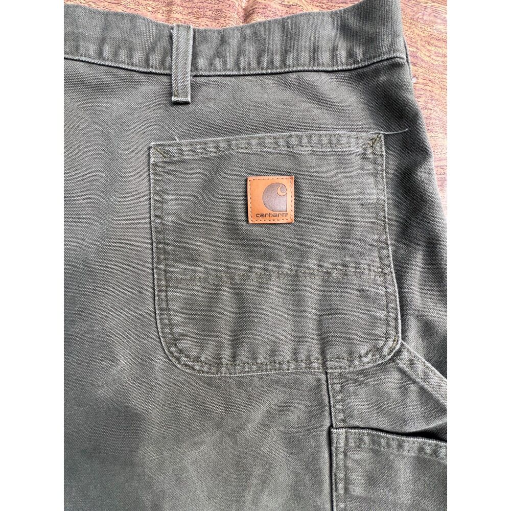 Carhartt B25 MOS Moss Green Original Fit Carpenter Cargo Shorts Men’s 48 8.5"